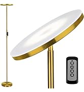 JOOFO Floor Lamp,30W/2400LM Sky LED Modern Torchiere 3 Color Temperatures Super Bright Floor Lamp...