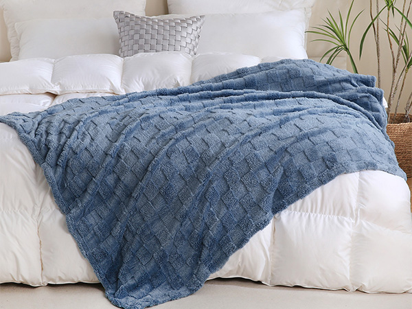 dusty blue blanket