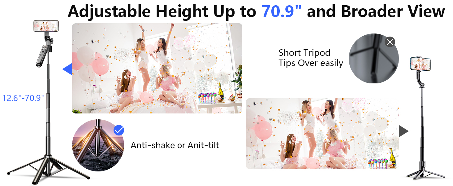 phone tripod with light