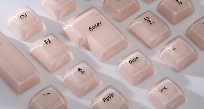 Shine Through Keycaps for Mechanical Keyboards