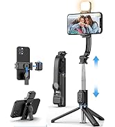 MQOUNY 42" Cell Phone Selfie Stick Tripod,Detachable Phone Tripod e with Wireless Remote,Recharge...
