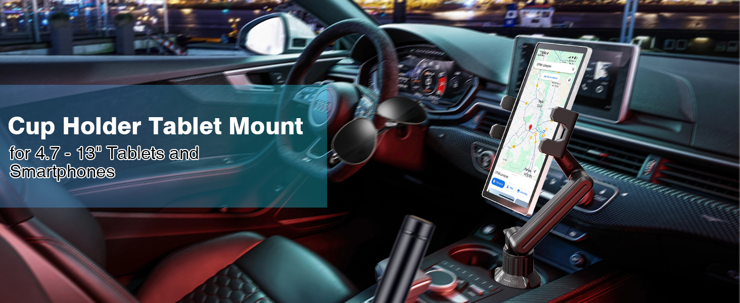 Car cup holder ipad mount 01
