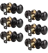 KNOBWELL 6 Pack Oil Rubbed Bronze Privacy Door Knobs, Bedroom and Bathroom Door Knob Door Lockset...