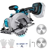 5.5 Inch Cordless Circular Saw for Makita 18V Battery, Power Wood Saw with Brushless Motor, 0-45°...