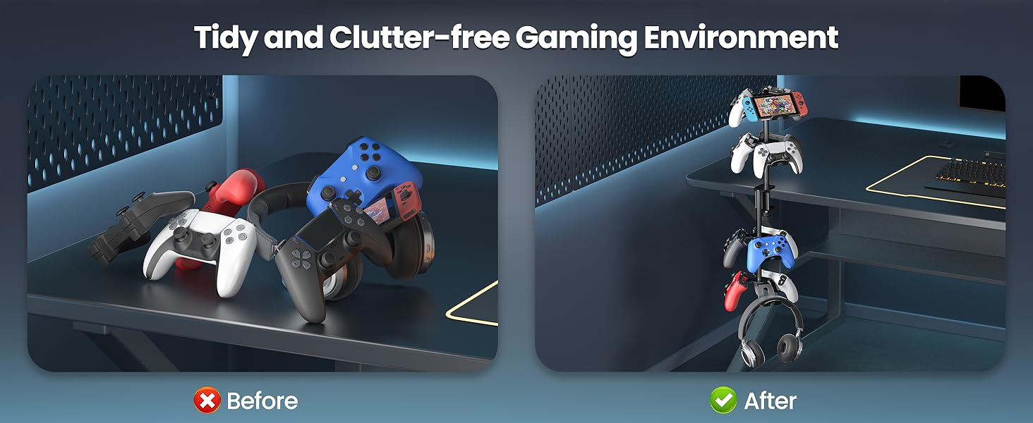 controller stand for desk