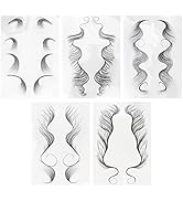 Hair Edges Stickers 5 Sheets Baby Hair Edges Hair Temporary Stickers DIY Hairstyling Hair Sticker...