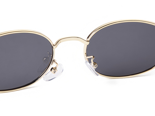 retro trendy oval sunglasses 90s fashion vintage cute chic lightweight glasses summer vacation beach