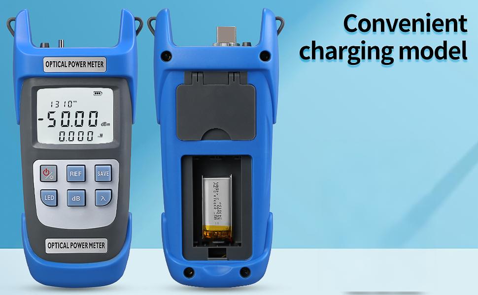 Rechargeable optical power meter