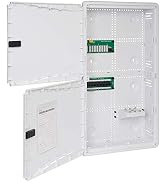 ICC 28” Plastic Structured Wiring Enclosure, Media Enclosure with Voice, Data, and Video Modules ...