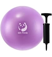 Slim Panda Pilates Ball,9 Inch Small Exercise Ball, Therapy Ball, Core Ball, Mini Yoga Ball for P...