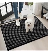 hicorfe Dirt Trapper Indoor Doormat,20"x31.5" Welcome Door mat,Non Slip Backing Washable Door Mat...