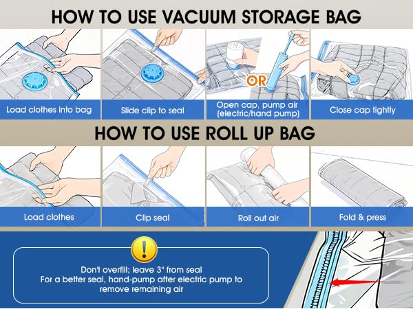 How to useVacuum Storage Bags ?