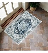 Collive Washable Indoor Doormat, Non Slip Retro Floor Mat 20