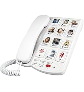 Large Button Phone, Image Phone for The Elderly with 10 one Button Image Memory Keys (Need to Ent...