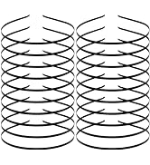 20 Pack Bulk 4 MM Thin Black Plain Blank Hard Metal Headbands Skinny Headband Slim Simple Hair Ho...