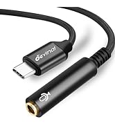Devinal Guitar to USB C Record Cable, 1/4" inch Female TS to USB-C Audio Cable, 6.35mm Female Mon...