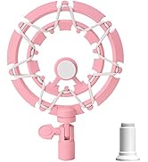 Pink Shock Mount Compatible with Razer Seiren X Microphone and Seiren V2 X Microphone - Shock Mou...
