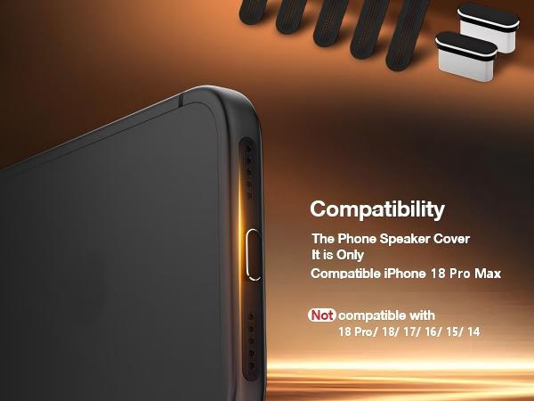 for iphone 18 pro max speaker dustproof