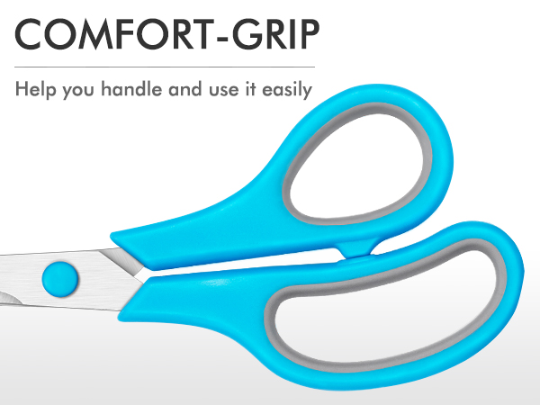 Scissors Bulk, 8 Inch Scissors All Purpose Sharp Sewing Fabric Shears for Office School Supplies