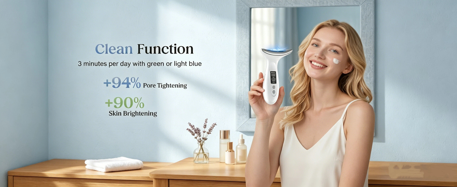 7 Color LED Light Therapy firmer skin