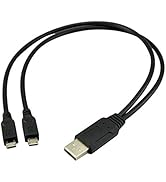 UCEC Dual Micro USB Splitter Charge Cable Power up to Two Micro USB Devices at Once from a Single...
