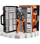 Preciva Mini-Fit Jr Kit Crimping Tool, with 12 Types 2-10 Pin Molex 4.2mm Connector, AWG 28-16 Te...