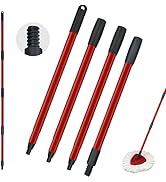 Mop Handle Replacement for Ocedar 4 Section Mop Replace Handle Compatible with O-Cedar Spin Mop R...