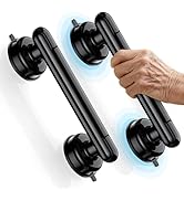 Coneclat 2 Pack Grab Bars for Bathtubs and Showers-Black