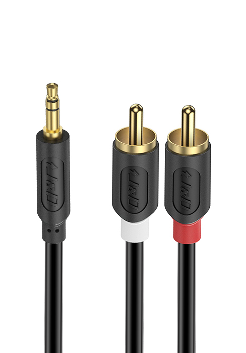 Int Molded 1/8-RCA Cable