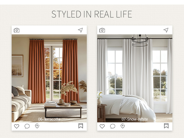 linen curtains