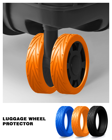 trolley wheel cover guards wear resistant shock absorption silent anti dust wheel luggage cover