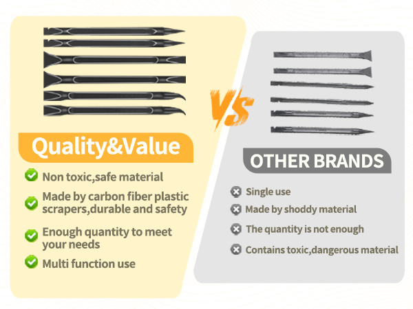 Carbon Fiber Plastic Scrapers Tool