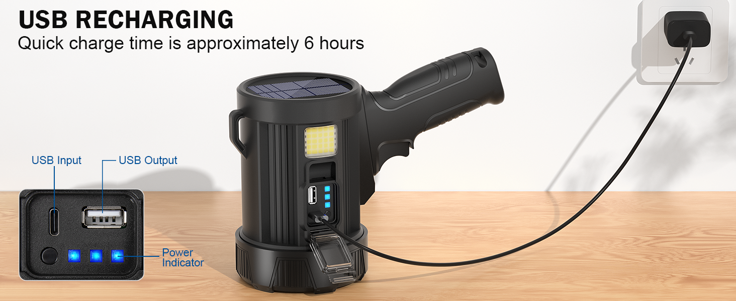 rechargeable spotlight