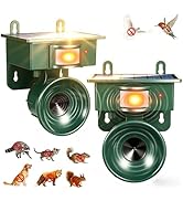 2026 Solar Ultrasonic Bird Repellent Outdoor,2 Pack Woodpecker Deterrent for House,Bird Deterrent...