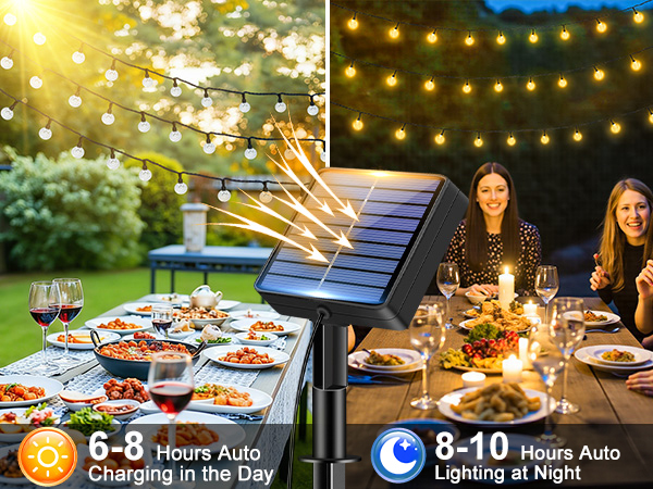 solar string lights outdoor waterproof