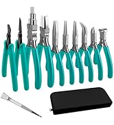 C&amp;T 11-Piece Jewelry Plier Sets,Jewelry Making Tools Kit, Micro Jewelry Pliers Set, Stainless Ste...