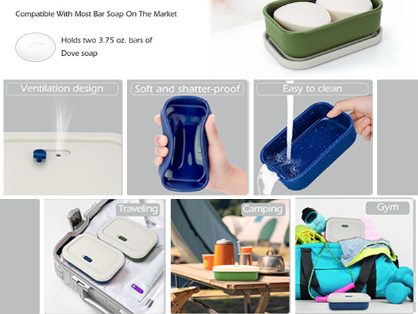 Large Leak Proof Travel Soap Case