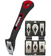 ALLWAY CS6 Soft-Grip Contour Scraper Set with 6 Blades and Blade File