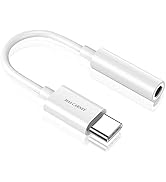 MAS CARNEY USB Type C to 3.5mm Female Aux Adapter, HiFi Audio Headphones Jack, Compatible with Hu...