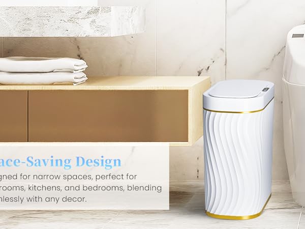 Bathroom Small Trash Can with Lid