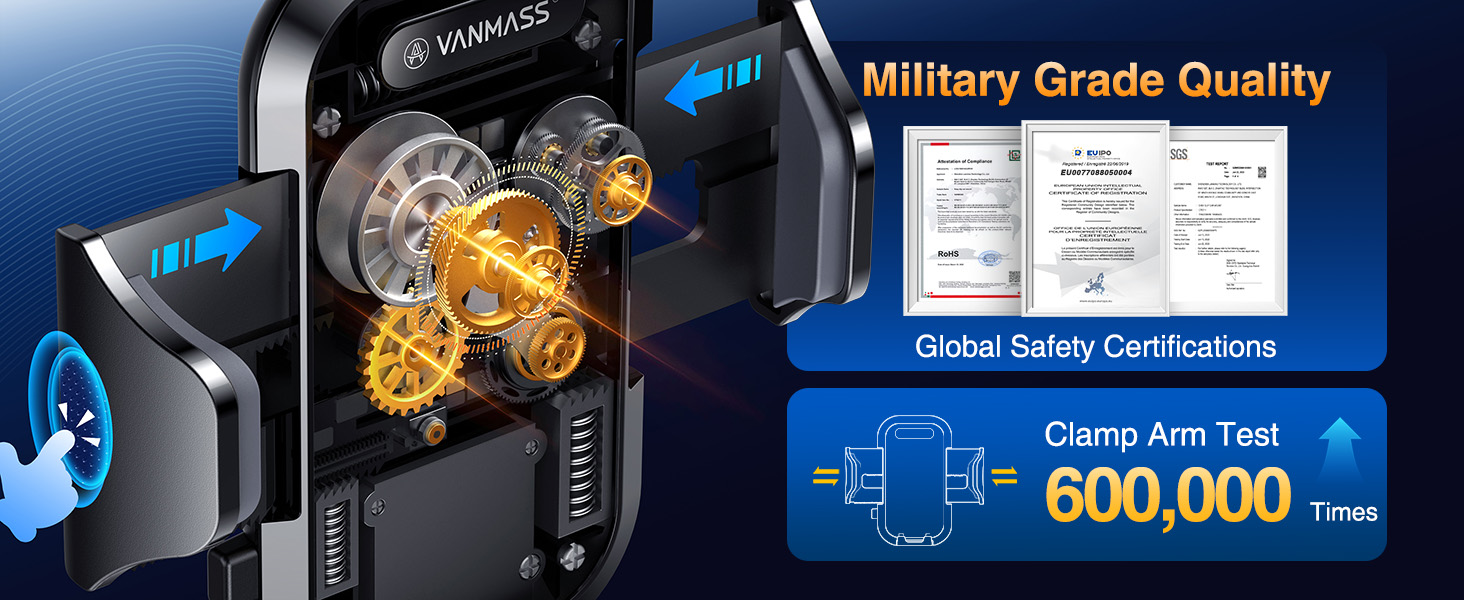 [2026 True Military-Grade] Car Phone Holder