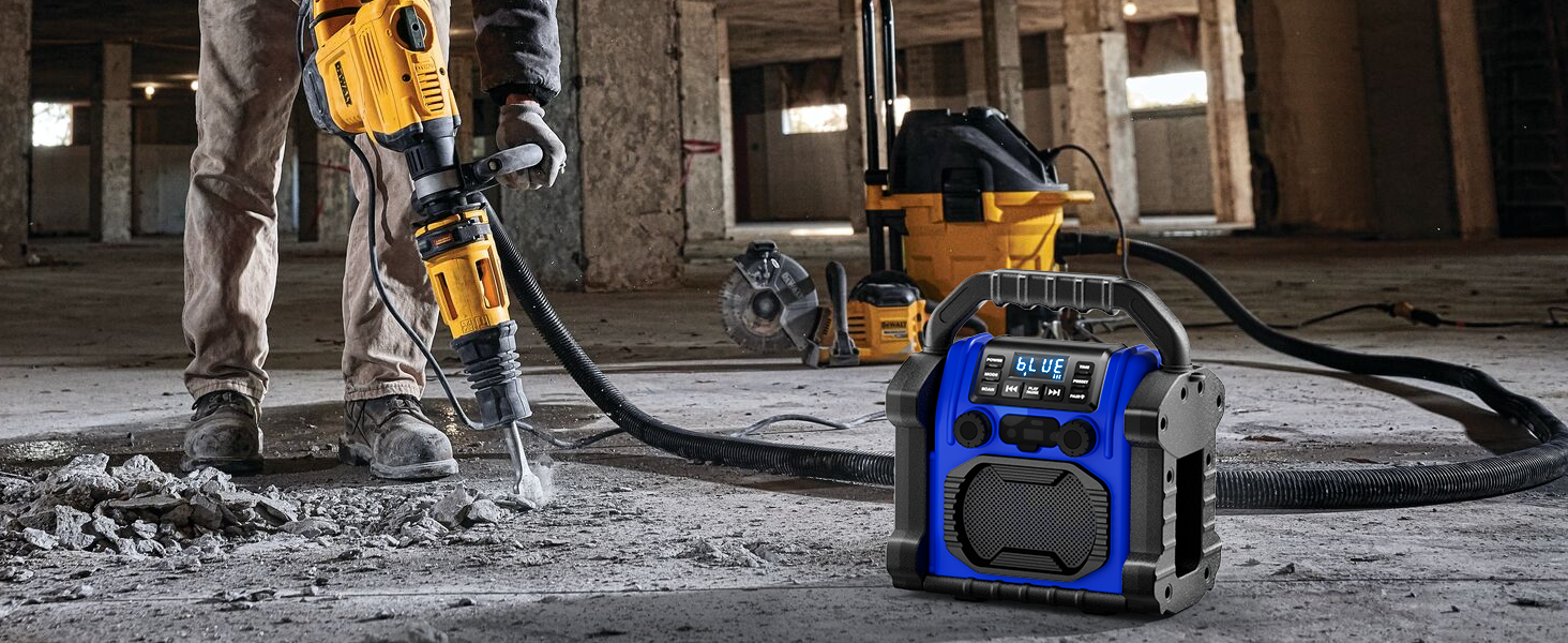 Construction site radio