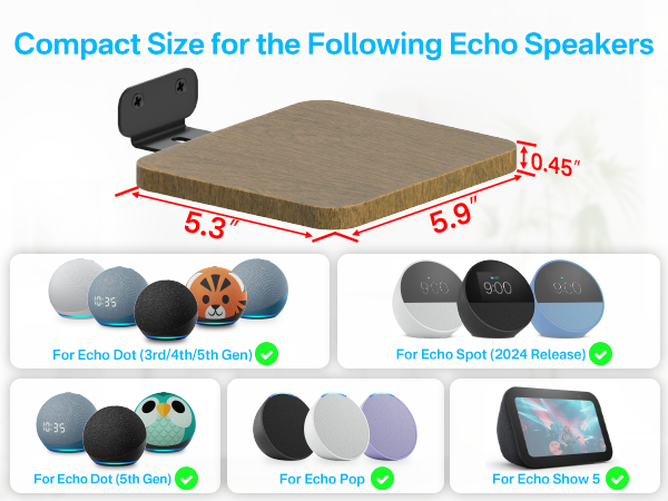 Speaker Wall Mount for Echo