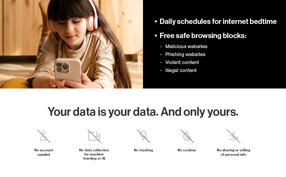 Your data is your data. And only yours