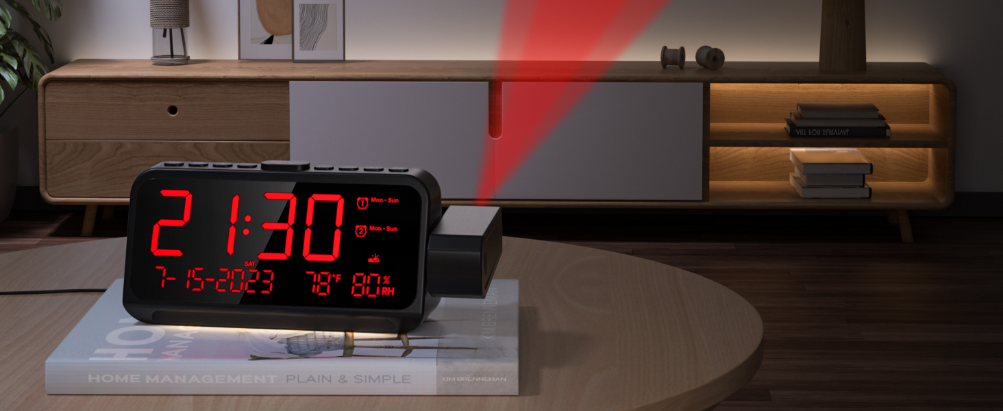 projection clock for bedroom ceiling