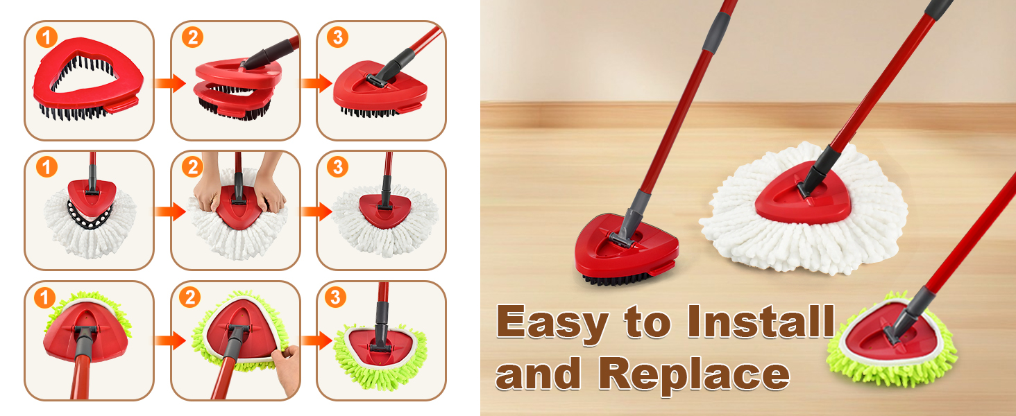 Mop Replacement Heads for O Cedar