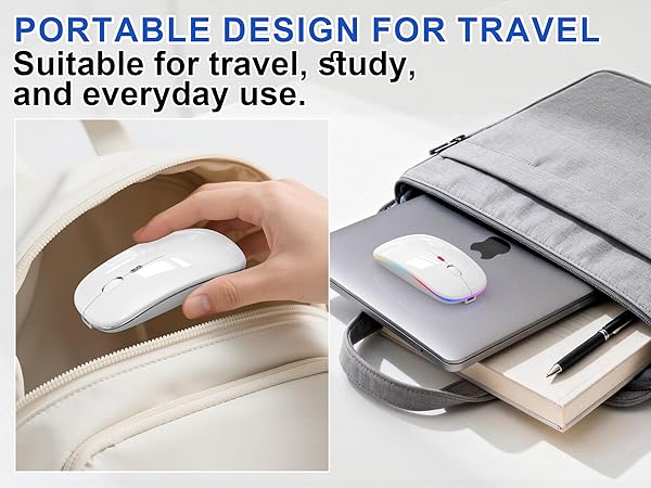 mini wireless mouse small wireless mouse travel mouse wireless light up mouse mouse for macbook air