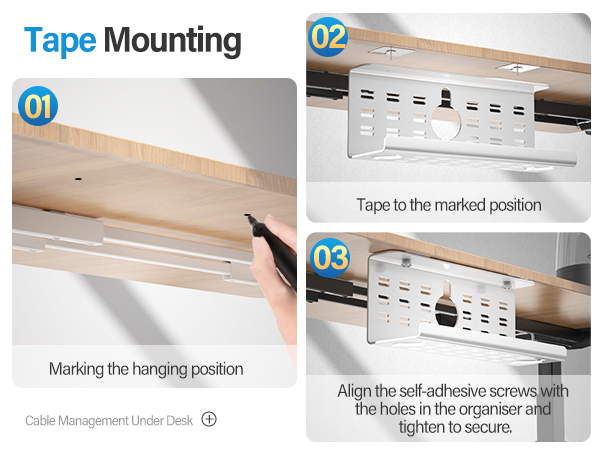 Cable Management Under Desk