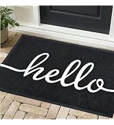T.HENV Door Mat Welcome, Outdoor/Indoor Heavy Duty Non Slip Doormat for Front Door Entance, Outsi...
