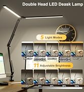 SKYLEO Led Desk Lamp for Home Office - 2400LM Ultra Bright Desk Light -Eye Caring Desk Lamp with ...